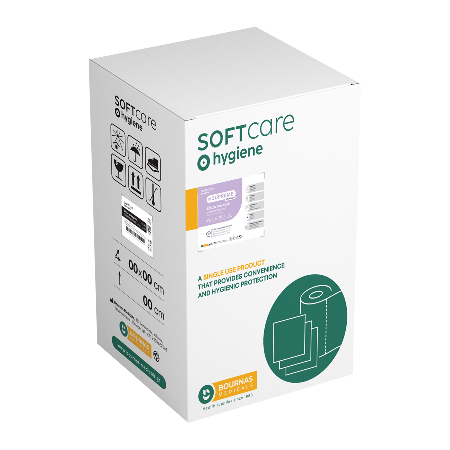 Εξεταστικό Ρολό Non woven Μπλέ 15gr Supreme Standard, Soft Care - Image 2