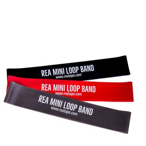 Rea Mini Loop Band Set 3 Λάστιχα γυμναστικής light/medium/heavy - Γκρι/Κόκκινο/Μαύρο