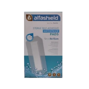 Alfashield  Αδιάβροχα Αποστειρωμένα Αυτοκόλλητα Επιθέματα 9x15cm 5τμχ  PLS-AS-062