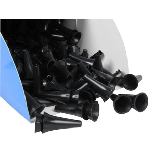 Χωνακια ωτοσκοπιου Gima μιας χρησης Dispenser 250Τεμ. Ενηλικων 4 mm Μαύρα  18241-01