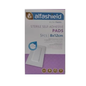 Alfashield Αποστειρωμένα Αυτοκόλλητα Επιθέματα 8X12cm 5τμχ  PLS-AS-003