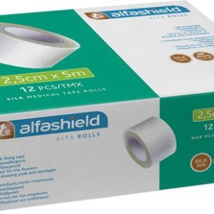 Alfashield Alpha Rolls Μεταξωτή Ταινία Στερέωσης 2.5cm x 5m  PLS-AS-042